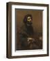 The Cellist , 1847-Gustave Courbet-Framed Premium Giclee Print