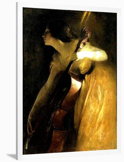 The Cellist, 1898-John Alexander-Framed Giclee Print