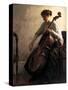 The Cellist, 1908-Joseph Rodefer De Camp-Stretched Canvas