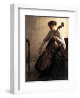 The Cellist, 1908-Joseph Rodefer De Camp-Framed Giclee Print