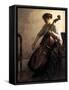 The Cellist, 1908-Joseph Rodefer De Camp-Framed Stretched Canvas