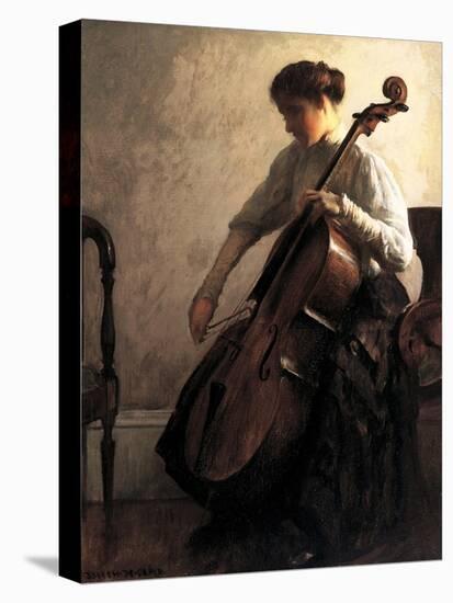 The Cellist, 1908-Joseph Rodefer De Camp-Stretched Canvas