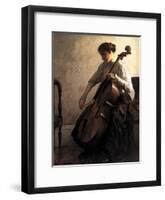 The Cellist, 1908-Joseph Rodefer De Camp-Framed Giclee Print