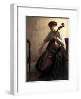 The Cellist, 1908-Joseph Rodefer De Camp-Framed Giclee Print