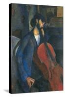 The Cellist, 1909-Amedeo Modigliani-Stretched Canvas