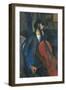 The Cellist, 1909-Amedeo Modigliani-Framed Premium Giclee Print