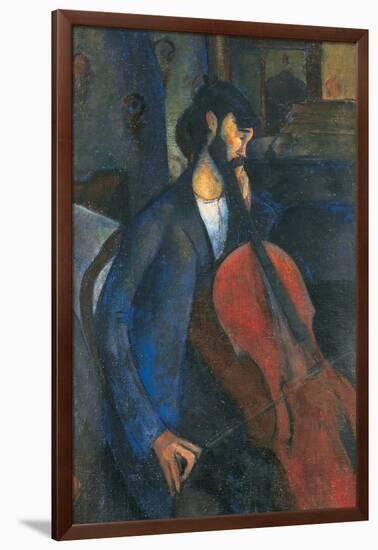 The Cellist, 1909-Amedeo Modigliani-Framed Giclee Print