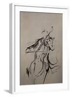 The Cellist Sketch-Marc Allante-Framed Giclee Print