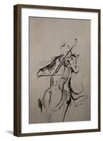 The Cellist Sketch-Marc Allante-Framed Giclee Print