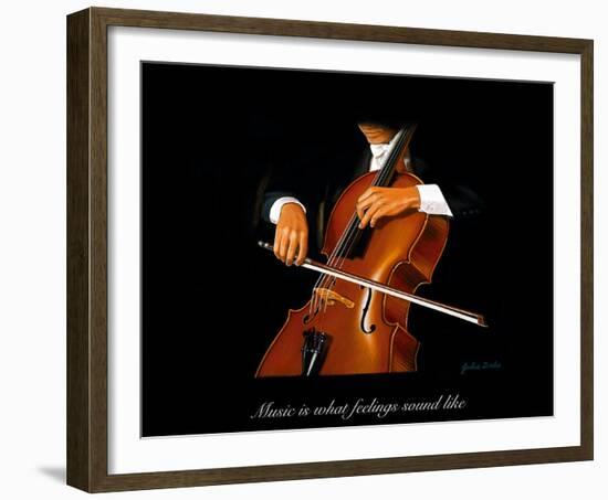 The Cellist-Julia Drake-Framed Giclee Print