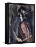 The Cellist-Amedeo Modigliani-Framed Stretched Canvas