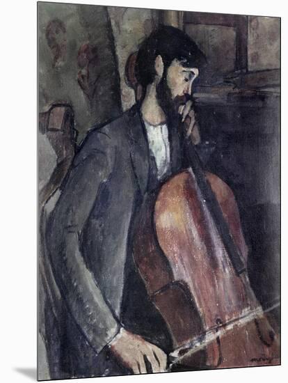 The Cellist-Amedeo Modigliani-Mounted Giclee Print