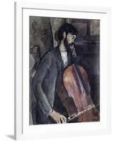 The Cellist-Amedeo Modigliani-Framed Giclee Print