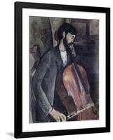 The Cellist-Amedeo Modigliani-Framed Premium Giclee Print