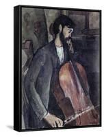 The Cellist-Amedeo Modigliani-Framed Stretched Canvas