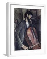 The Cellist-Amedeo Modigliani-Framed Giclee Print