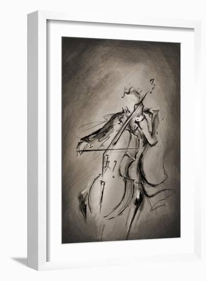 The Cellist-Marc Allante-Framed Giclee Print