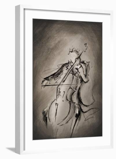 The Cellist-Marc Allante-Framed Giclee Print