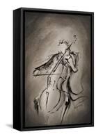 The Cellist-Marc Allante-Framed Stretched Canvas