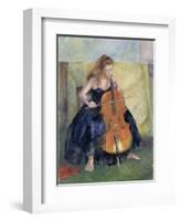 The Cello Player, 1995-Karen Armitage-Framed Giclee Print