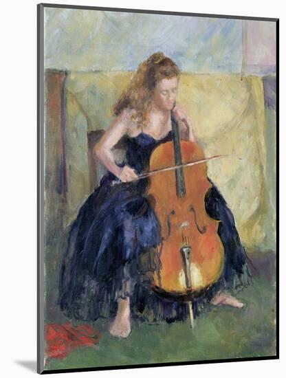 The Cello Player, 1995-Karen Armitage-Mounted Giclee Print