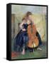 The Cello Player, 1995-Karen Armitage-Framed Stretched Canvas