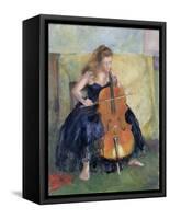 The Cello Player, 1995-Karen Armitage-Framed Stretched Canvas