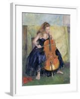 The Cello Player, 1995-Karen Armitage-Framed Giclee Print