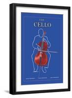 The Cello-null-Framed Art Print