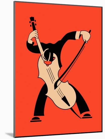 The Cello-Mark Rogan-Mounted Art Print