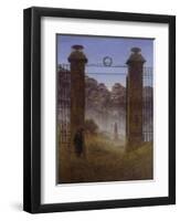 The Cemetery, 1825-Caspar David Friedrich-Framed Giclee Print