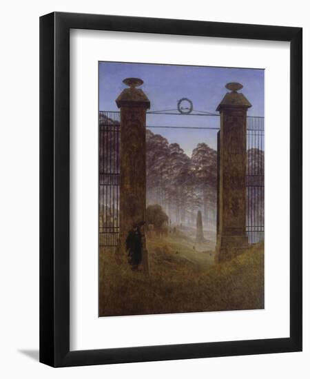 The Cemetery, 1825-Caspar David Friedrich-Framed Giclee Print