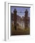 The Cemetery, 1825-Caspar David Friedrich-Framed Giclee Print