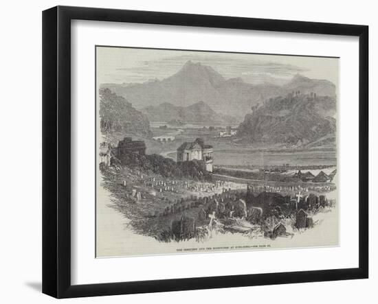 The Cemetery and the Racecourse at Hong-Kong-null-Framed Giclee Print