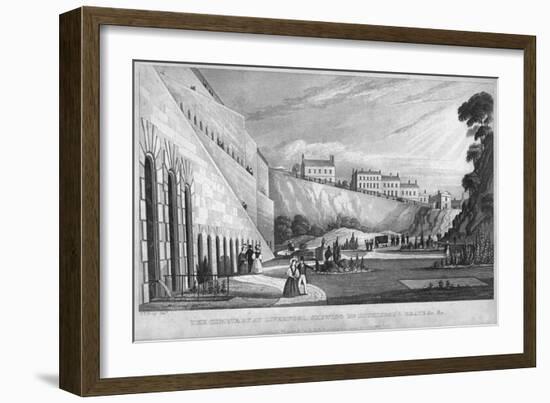 The Cemetery at Liverpool, Shewing Mr Huskisson's Grave Etc, 1831-Thomas Talbot Bury-Framed Giclee Print