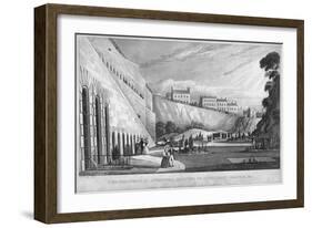 The Cemetery at Liverpool, Shewing Mr Huskisson's Grave Etc, 1831-Thomas Talbot Bury-Framed Giclee Print