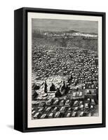 The Cemetery at Mecca. Mecca-null-Framed Stretched Canvas