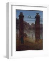 The Cemetery, Ca 1825-Caspar David Friedrich-Framed Giclee Print