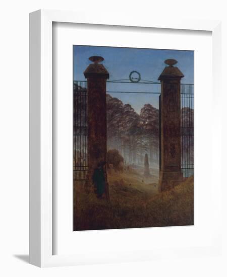 The Cemetery, Ca 1825-Caspar David Friedrich-Framed Giclee Print