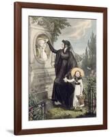 The Cemetery of Pere Lachaise, Printed by Charles Joseph Hullmandel Pub. 1822-John James Chalon-Framed Giclee Print