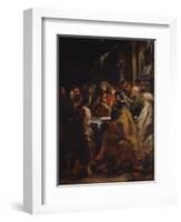 The Cenacle, Jesus and Apostles at the Table of the Last Supper, 1630-32-Peter Paul Rubens-Framed Art Print