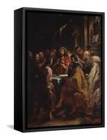 The Cenacle, Jesus and Apostles at the Table of the Last Supper, 1630-32-Peter Paul Rubens-Framed Stretched Canvas