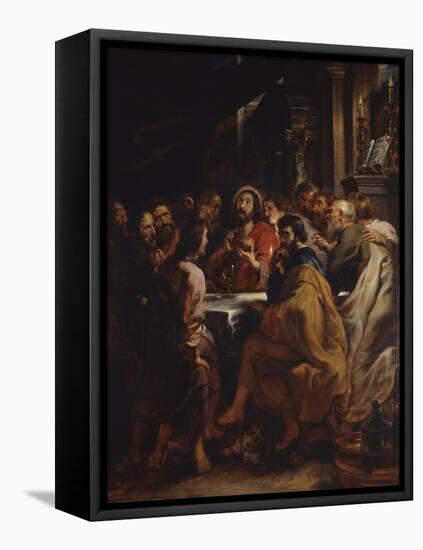 The Cenacle, Jesus and Apostles at the Table of the Last Supper, 1630-32-Peter Paul Rubens-Framed Stretched Canvas