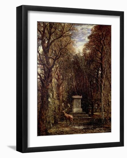 The Cenotaph to Reynold's Memory, Coleorton, circa 1833-John Constable-Framed Giclee Print