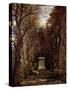 The Cenotaph to Reynold's Memory, Coleorton, circa 1833-John Constable-Stretched Canvas