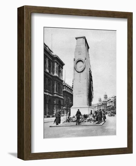 The Cenotaph, Whitehall, London, 1926-1927-McLeish-Framed Giclee Print