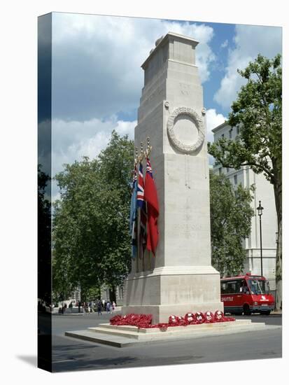 The Cenotaph, Whitehall, London-Peter Thompson-Stretched Canvas