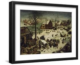 The Census at Bethlehem, 1566-Pieter Bruegel the Elder-Framed Giclee Print