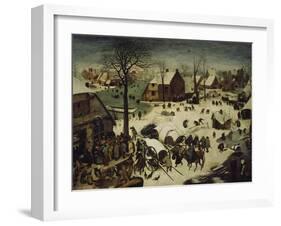 The Census at Bethlehem, 1566-Pieter Bruegel the Elder-Framed Giclee Print