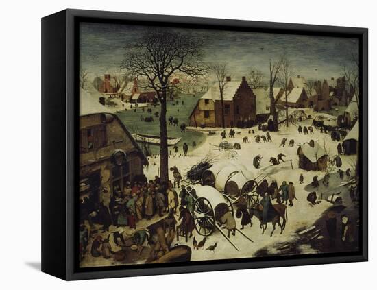 The Census at Bethlehem, 1566-Pieter Bruegel the Elder-Framed Stretched Canvas